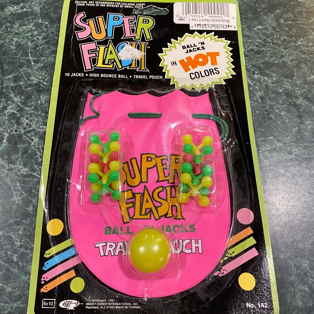 Vintage 1991 SUPER FLASH Jacks & Ball BRAND NEW